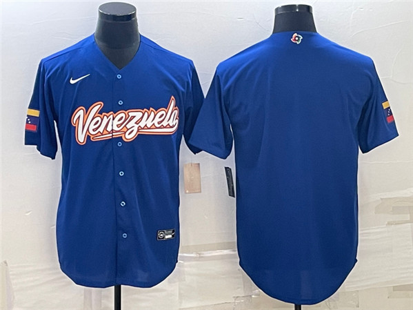 Men's Venezuela Baseball Blank 2023 Royal World Baseball Classic Stitched Jersey